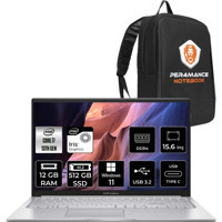 Asus Vivobook 15 X1504VA-NJ195W NJ195WP74 Dahili Intel Iris Xe Graphics Eligible Intel Core i7 1355U 12 GB Ram 512 GB SSD 15.6 inç Full HD Windows 11 Home Laptop + PER4 Çanta