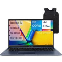 Asus Vivobook X1502ZA-EJ16441 Dahili Intel Iris Xe Graphics Eligible Intel Core i5 1235U 16 GB Ram 512 GB SSD 15.6 inç Full HD Windows 11 Pro Laptop + Notebook Çanta