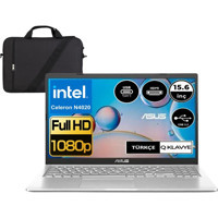 Asus X515MA EJ680W1 Dahili Intel UHD Graphics Intel Celeron N4020 4 GB Ram 128 GB SSD 15.6 inç Full HD Windows 11 Laptop + Çanta