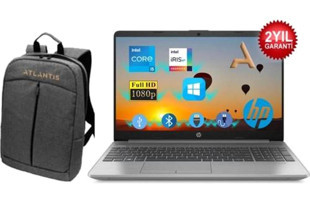 HP 250 G8 853U8ES106 Dahili Intel Iris Xe Graphics Intel Core i5 1135G7 16 GB Ram 1 TB SSD 15.6 inç Full HD Windows 11 Pro Laptop + Çanta