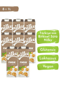 Nilky Vegan Fındık Sütü Laktozsuz 8'li 1 lt