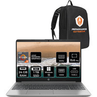 HP 255 G9 723Q2EAP373 Dahili AMD Radeon RX Vega 7 AMD Ryzen 5 5625U 24 GB Ram 1 TB SSD 15.6 inç Full HD Windows 11 Pro Laptop + PER4 Çanta