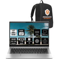 HP Elitebook 630 G10 85D47EAP383 Dahili Intel Iris Xe Graphics Eligible Intel Core i5 1335U 32 GB Ram 1 TB SSD 13.3 inç Full HD Windows 11 Pro Laptop + PER4 Çanta