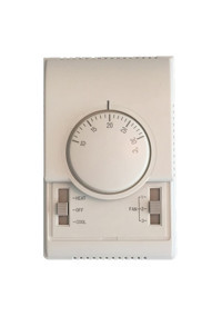 Hexa Controls Mekanik Fan Coil 30 Derece 1 Derece Hassasiyet Kablolu Mekanik Termostat