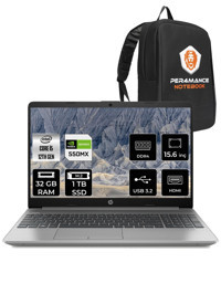 HP 250 G9 6Q8M7ES Harici GeForce MX550 Intel Core i5 1235U 32 GB Ram 1 TB SSD 15.6 inç Full HD FreeDos Laptop + PER4 Çanta