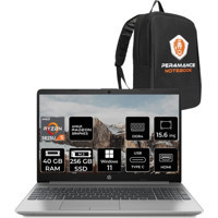 HP 255 G9 6Q8N1ES277 Dahili AMD Radeon RX Vega 7 AMD Ryzen 5 5625U 40 GB Ram 256 GB SSD 15.6 inç Full HD Windows 11 Pro Laptop + PER4 Çanta