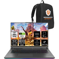 Asus ROG Strix G18 N6062P321 N6062 Harici GeForce RTX 4070 Intel Core i9 14900HX 40 GB Ram 256 GB SSD 18 inç QHD FreeDos Oyuncu Laptop + PER4 Çanta