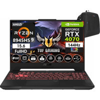 Asus TUF Gaming A15 FA507UI-LP12030 Harici GeForce RTX 4070 AMD Ryzen 9 8945HS 96 GB DDR5 Ram 1 TB SSD 15.6 inç Full HD Windows 11 Home Oyuncu Laptop + WeblegelsinÇanta