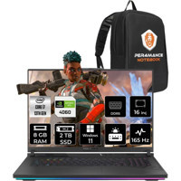 Asus ROG Strix G16 N3110P344 Harici GeForce RTX 4060 Intel Core i7 13650HX 8 GB Ram 2 TB SSD 16 inç Full HD Windows 11 Home Oyuncu Laptop + PER4 Çanta