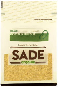Sade Organik Organik Köftelik Bulgur 500 gr