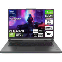 Asus ROG Strix G18 G814JIR-N6002 BT11 Harici GeForce RTX 4070 Intel Core i9 14900HX 16 GB Ram 1 TB SSD 18 inç Full HD FreeDos Oyuncu Laptop