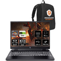 Acer Nitro 16 AN16-41 NHQKBEYP332 Harici GeForce RTX 4050 AMD Ryzen 5 7535HS 64 GB Ram 512 GB SSD 16 inç Full HD FreeDos Oyuncu Laptop + PER4 Çanta