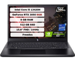 Acer Nitro 5 15 ANV15-51 NH.QNCEY.001 Harici GeForce RTX 3050 Intel Core i5 13420H 8 GB Ram 512 GB SSD 15.6 inç Full HD FreeDos Oyuncu Laptop