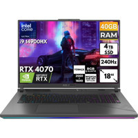Asus ROG Strix G18 G814JIR-N6002 BT23 Harici GeForce RTX 4070 Intel Core i9 14900HX 40 GB Ram 4 TB SSD 18 inç Full HD FreeDos Oyuncu Laptop