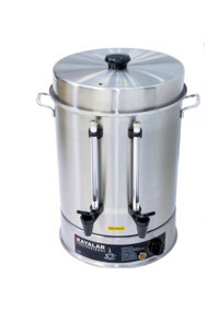 Kayalar 2500 W Çelik Tek Demlikli 400 Bardak Çift Musluklu Çelik Elektrikli Semaver İnox