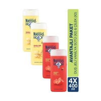 Le Petit Marseillais Vanilyalı Sütü Akdeniz Çileği Aromalı Nemlendirici Duş Jeli 4x400 ml