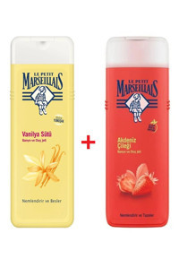 Le Petit Marseillais Vanilyalı Sütü Akdeniz Çileği Aromalı Nemlendirici Duş Jeli 2x400 ml