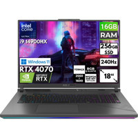 Asus ROG Strix G18 G814JIR-N6002 BT51 Harici GeForce RTX 4070 Intel Core i9 14900HX 16 GB Ram 256 GB SSD 18 inç Full HD Windows 11 Pro Oyuncu Laptop