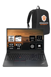 Lenovo E15 21E6006YTX Dahili Intel Iris Xe Graphics Eligible Intel Core i7 1255U 16 GB Ram 1 TB SSD 15.6 inç Full HD Windows 11 Home Laptop + Çanta