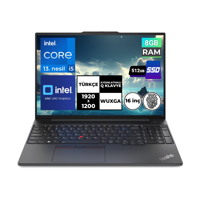 Lenovo Thinkpad E16 Gen 1 21JN0008TXBT4 Dahili Intel Iris Xe Graphics Eligible Intel Core i5 1335U 8 GB Ram 512 GB SSD 16 inç Full HD FreeDos Laptop