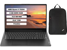 Lenovo V15 Gen 4 AMN 82YU00QKTX Dahili AMD Radeon 610M AMD Ryzen 5 7520U 8 GB Ram 512 GB SSD 15.6 inç Full HD FreeDos Laptop + Çanta