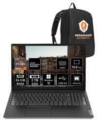 Lenovo V15 Gen 3 82TV004MTX Dahili AMD Radeon RX Vega 8 AMD Ryzen 7 5825U 24 GB Ram 2 TB SSD 15.6 inç Full HD Windows 11 Pro Laptop + PER4 Çanta