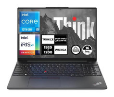 Lenovo Thinkpad E16 Gen 1 21JQS1TTZX Zİ712 Dahili Intel Iris Xe Graphics Eligible Intel Core i5 1335U 16 GB Ram 512 GB SSD 16 inç Full HD Windows 11 Home Laptop