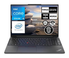 Lenovo Thinkpad E16 Gen 1 21JN0008TX018 Dahili Intel Iris Xe Graphics Eligible Intel Core i5 1335U 24 GB Ram 1 TB SSD 16 inç Full HD Windows 11 Pro Laptop