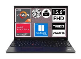 Lenovo Thinkpad L15 21C7002HTX Dahili AMD Radeon RX Vega 7 AMD Ryzen 5 5675U 8 GB Ram 512 GB SSD 15.6 inç Full HD Windows 10 Pro Laptop