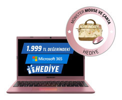 Monster HUMA H4 V5.1.5 Dahili Intel Iris Xe Graphics Eligible Intel Core i5 1235U 8 GB Ram 500 GB SSD 14.1 inç Full HD Windows 11 Laptop