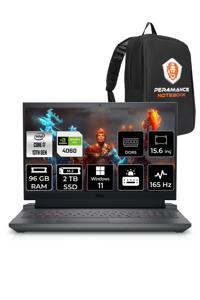 Dell G15 5530 G155530013 Harici GeForce RTX 4060 Intel Core i7 13650HX 96 GB Ram 2 TB SSD 15.6 inç Full HD Windows 11 Pro Oyuncu Laptop + PER4 Çanta