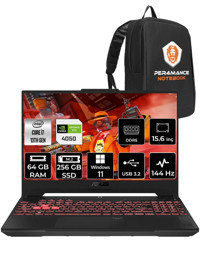 Asus TUF Gaming F15 LP260 Harici GeForce RTX 4050 Intel Core i7 13620H 64 GB Ram 256 GB SSD 15.6 inç Full HD Windows 11 Home Oyuncu Laptop + PER4 Çanta
