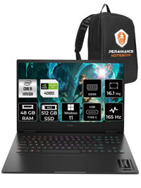 HP Omen 16 9J2A5EA Harici GeForce RTX 4080 Intel Core i9 14900HX 48 GB Ram 512 GB SSD 16.1 inç Full HD Windows 11 Pro Oyuncu Laptop + PER4 Çanta