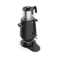 Arzum AR3083 Ehlikeyf 2200 W 3.5 lt Su Kapasiteli Cam Tek Demlikli Tek Musluklu Plastik Elektrikli Semaver Siyah