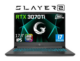 Game Garaj Slayer2 D5 10XL 3070TI C4 Harici GeForce RTX 3070Tİ Intel Core i7 12700H 32 GB Ram 1 TB SSD 17.3 inç Full HD FreeDos Oyuncu Laptop