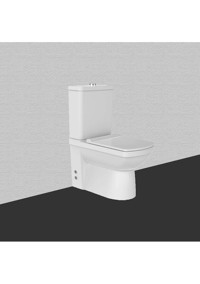 Bien Goya 62 cm Seramik Alttan Çıkışlı Duvara Sıfır Ayaklı Gömme Klozet Beyaz + Klozet İç Takım