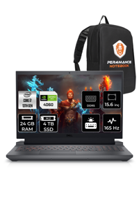 Dell G15 5530 G155530013 Harici GeForce RTX 4060 Intel Core i7 13650HX 24 GB Ram 4 TB SSD 15.6 inç Full HD FreeDos Oyuncu Laptop + PER4 Çanta