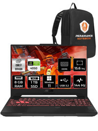 Asus TUF Gaming F15 LP259 Harici GeForce RTX 4050 Intel Core i7 13620H 8 GB Ram 1 TB SSD 15.6 inç Full HD Windows 11 Pro Oyuncu Laptop + PER4 Çanta