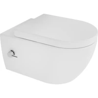 Aqua Bagno Cloud 55 cm Seramik Kanalsız Gömme Duvara Sıfır Asma Gömme Klozet Beyaz