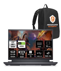 Dell G16 7630 G76302401010U Harici GeForce RTX 4060 Intel Core i7 13700HX 8 GB Ram 1 TB SSD 16 inç QHD Windows 11 Home Oyuncu Laptop + PER4 Çanta