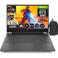 HP Victus S0014NT 77Z4M5EAW10 Harici GeForce RTX 4060 AMD Ryzen 7 7840HS 16 GB DDR5 Ram 512 GB SSD 16.1 inç Full HD Windows 11 Home Oyuncu Laptop + Zetta Çanta