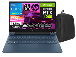 HP Victus 16 R1057NT VCS9J260EA03 Harici GeForce RTX 4060 Intel Core i5 14500HX 16 GB DDR5 Ram 2 TB SSD 16.1 inç Full HD FreeDos Oyuncu Laptop + Zetta Çanta