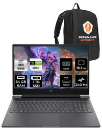 HP Victus 16 9J204EA Harici GeForce RTX 4050 Intel Core i5 14500HX 64 GB Ram 1 TB SSD 16.1 inç QHD FreeDos Oyuncu Laptop + PER4 Çanta