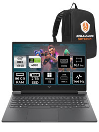 HP Victus 16 9J238EA Harici GeForce RTX 4060 Intel Core i5 14500HX 96 GB Ram 2 TB SSD 16.1 inç Full HD Windows 11 Home Oyuncu Laptop + PER4 Çanta