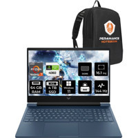 HP Victus 16 7Z586EAPN437 Harici GeForce RTX 4060 AMD Ryzen 7 7840HS 64 GB Ram 2 TB SSD 16.1 inç Full HD Windows 11 Pro Oyuncu Laptop + PER4 Çanta