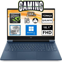 HP Victus 16 R0007NT 7P6B3EA10 Harici GeForce RTX 4070 Intel Core i7 13700H 64 GB Ram 1 TB SSD 16.1 inç Full HD Windows 11 Pro Oyuncu Laptop
