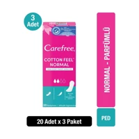 Carefree Cotton Feel Organik 3 Adet 20'li Normal Günlük Ped
