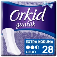 Orkid Ekstra Koruma Organik 28'li Uzun Günlük Ped