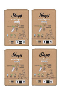 Sleepy Ecologic Organik 4 Adet 40'lı Normal Günlük Ped
