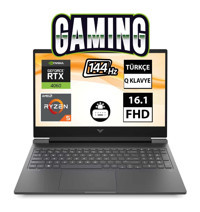 HP Victus 16 S0018NT 7Z4M8EA04 Harici GeForce RTX 4060 AMD Ryzen 5 7640HS 32 GB Ram 2 TB SSD 16.1 inç Full HD FreeDos Oyuncu Laptop
